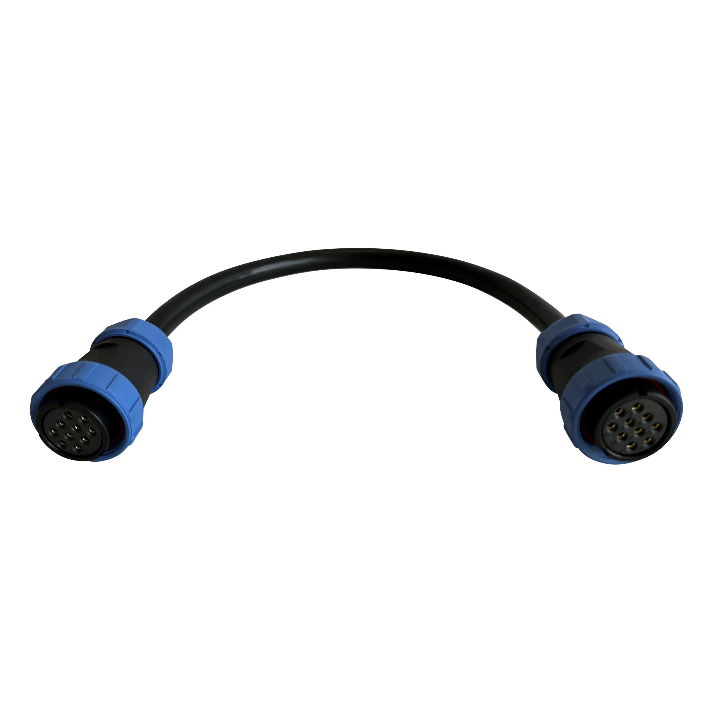 5 Circuit Heavy Duty, Waterproof, Quick Disconnect Jumper Kit - Panel Mount and Dual Plug Jumper Harness (YP-QD5X-18K)