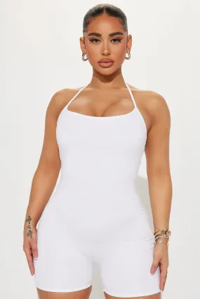 Adri Double Lined Romper - Ivory