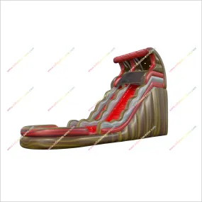 Best Commercial Bounce Inflatable Wave Water Slide Jumper Liquid Hot Magma Water Slide With Pool