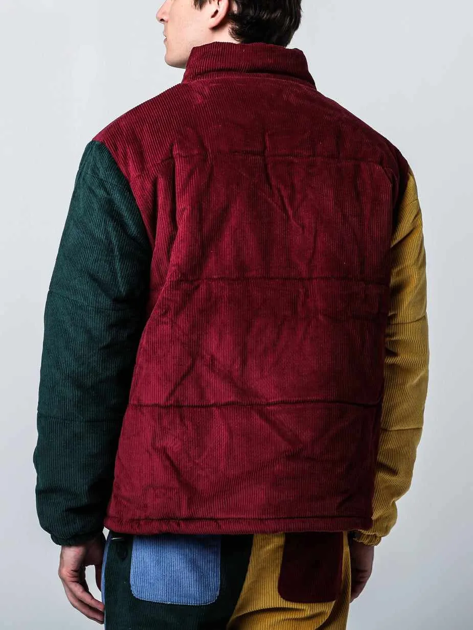 Hogwarts Colorblocked Corduroy Puffer Jacket