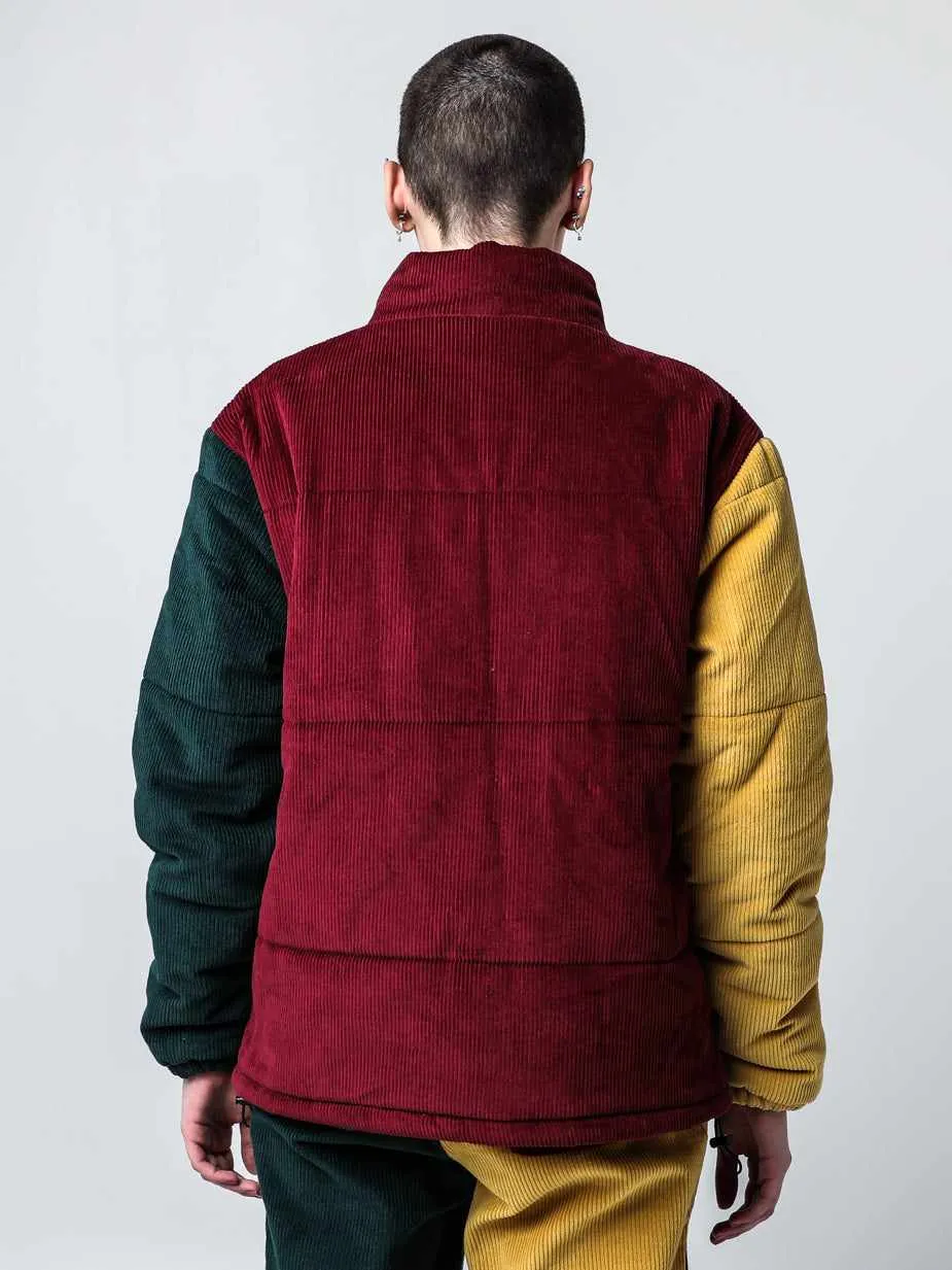 Hogwarts Colorblocked Corduroy Puffer Jacket
