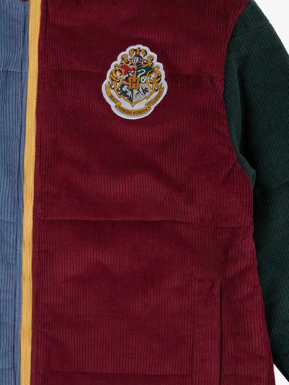 Hogwarts Colorblocked Corduroy Puffer Jacket
