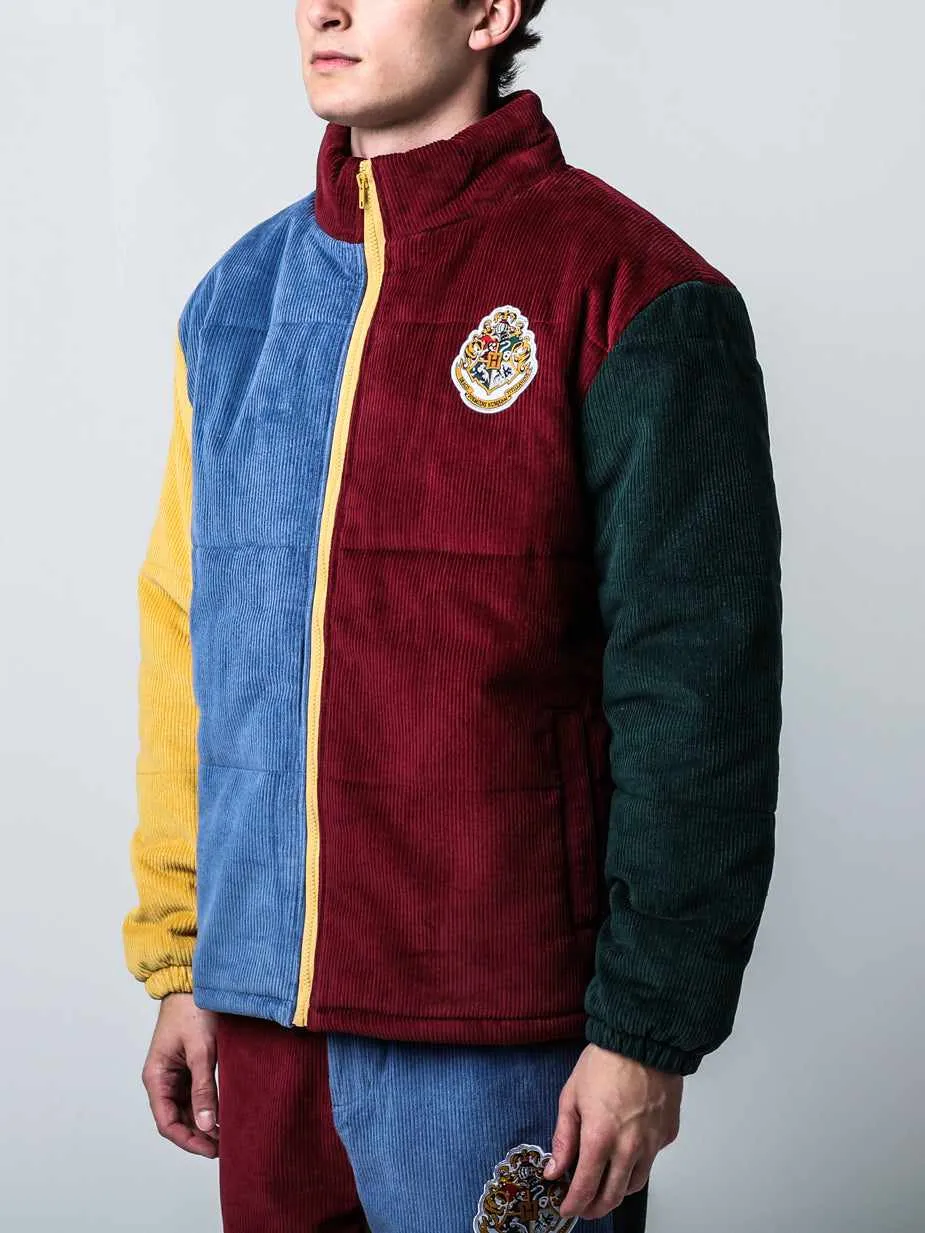 Hogwarts Colorblocked Corduroy Puffer Jacket
