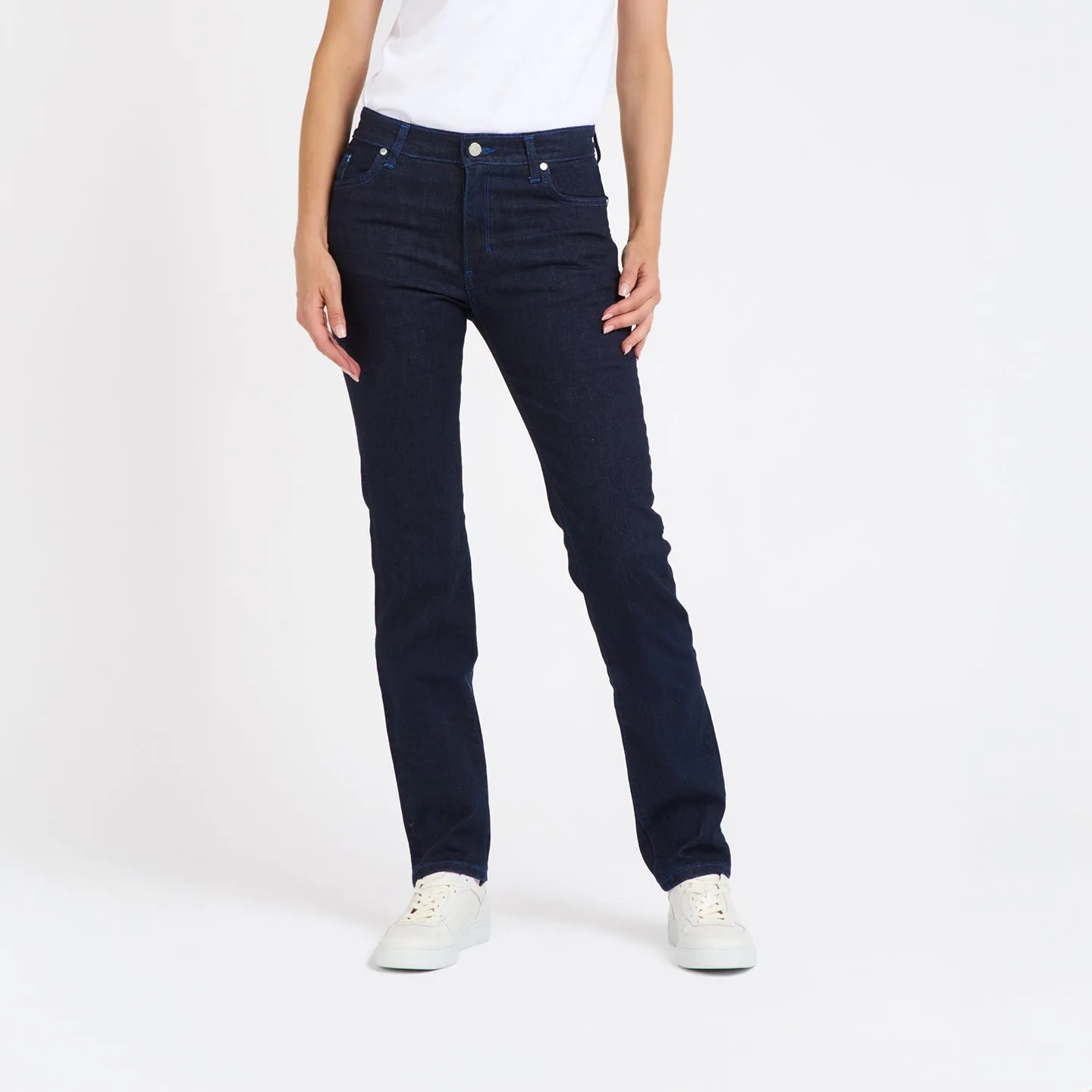 Jean femme ajusté taille standard Brut MHB x Atelier TUFFERY - Augusta
