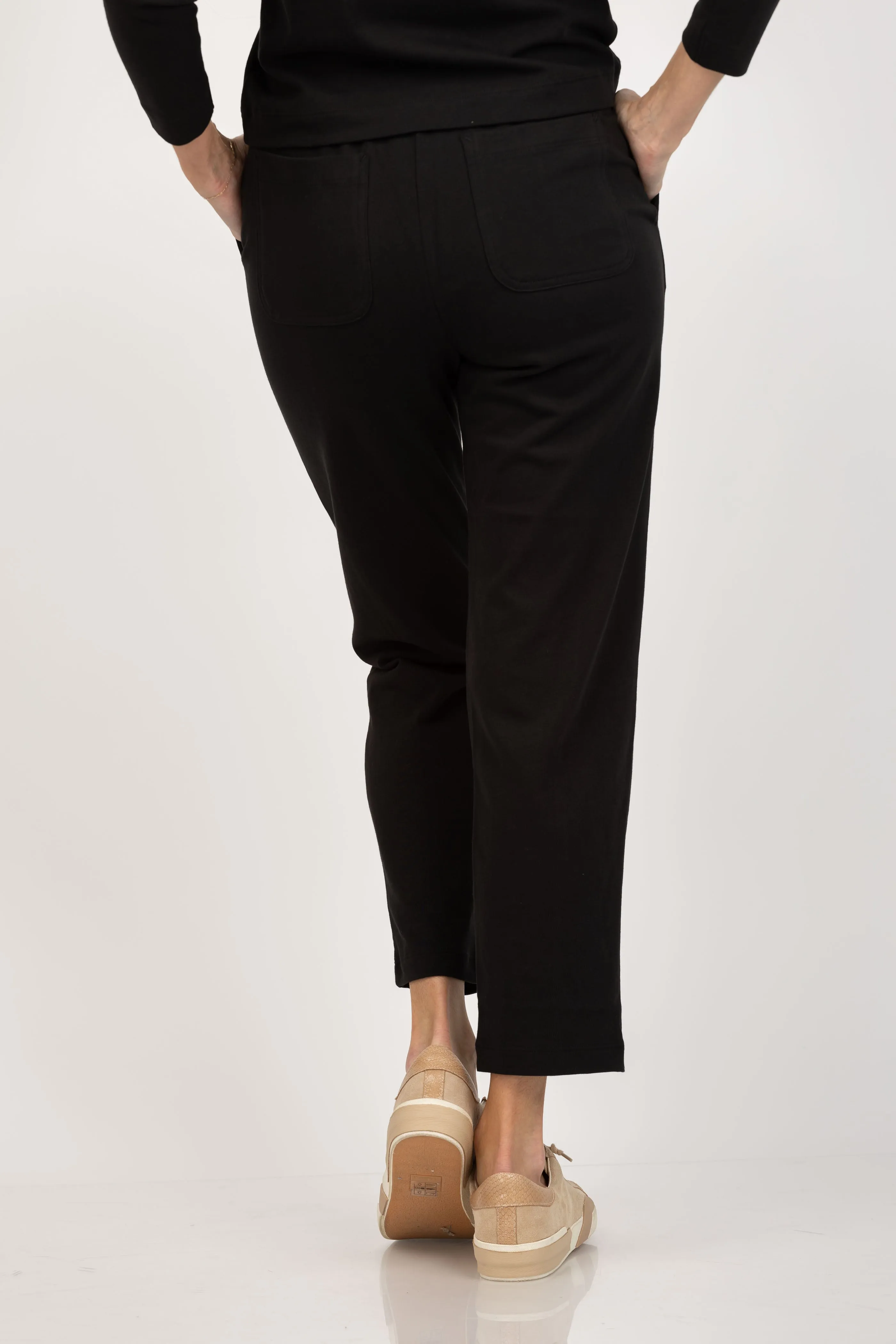Lilla P. Front Seam Pant in Black