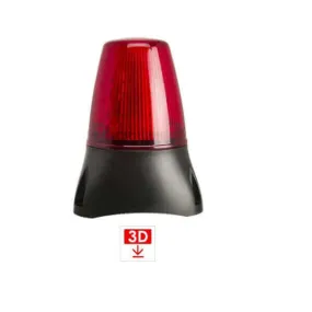 Moflash LEDD100 LED Beacon, Flashing, Surface Mount x2Pcs