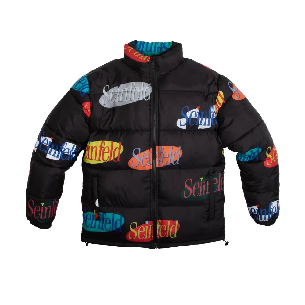 Seinfeld All Over Print Logo Puffer Jacket