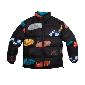 Seinfeld All Over Print Logo Puffer Jacket