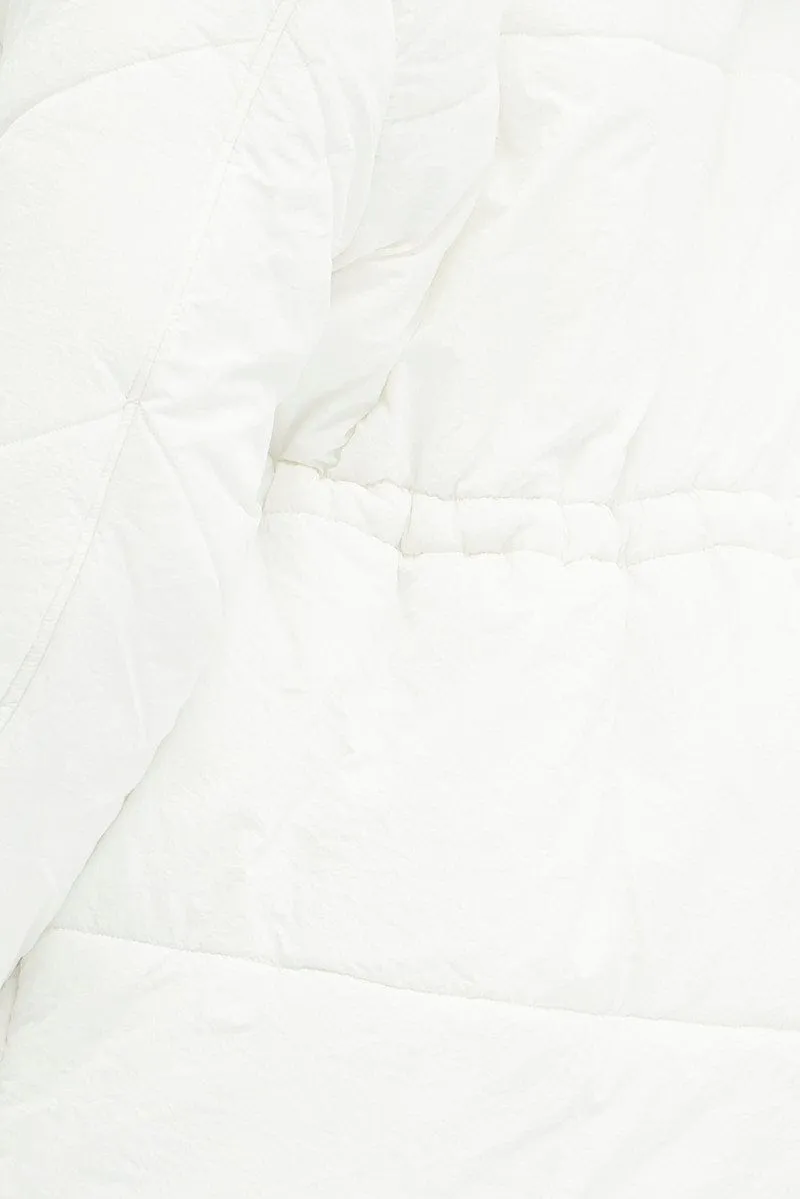 White Puffer Jacket Long Sleeve